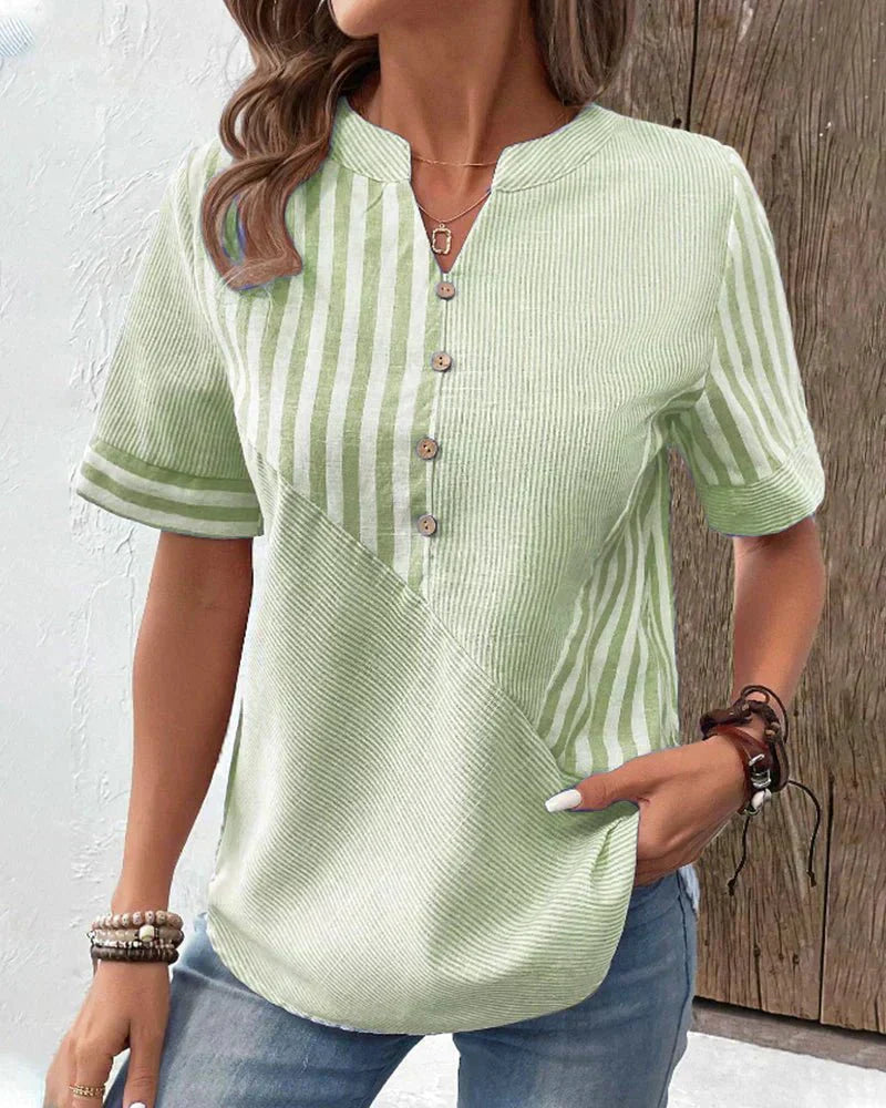 ANYA STRIPED BLOUSE