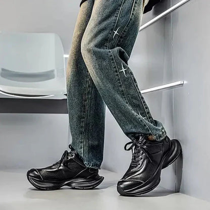 ALVERTON LEATHER TRAINERS