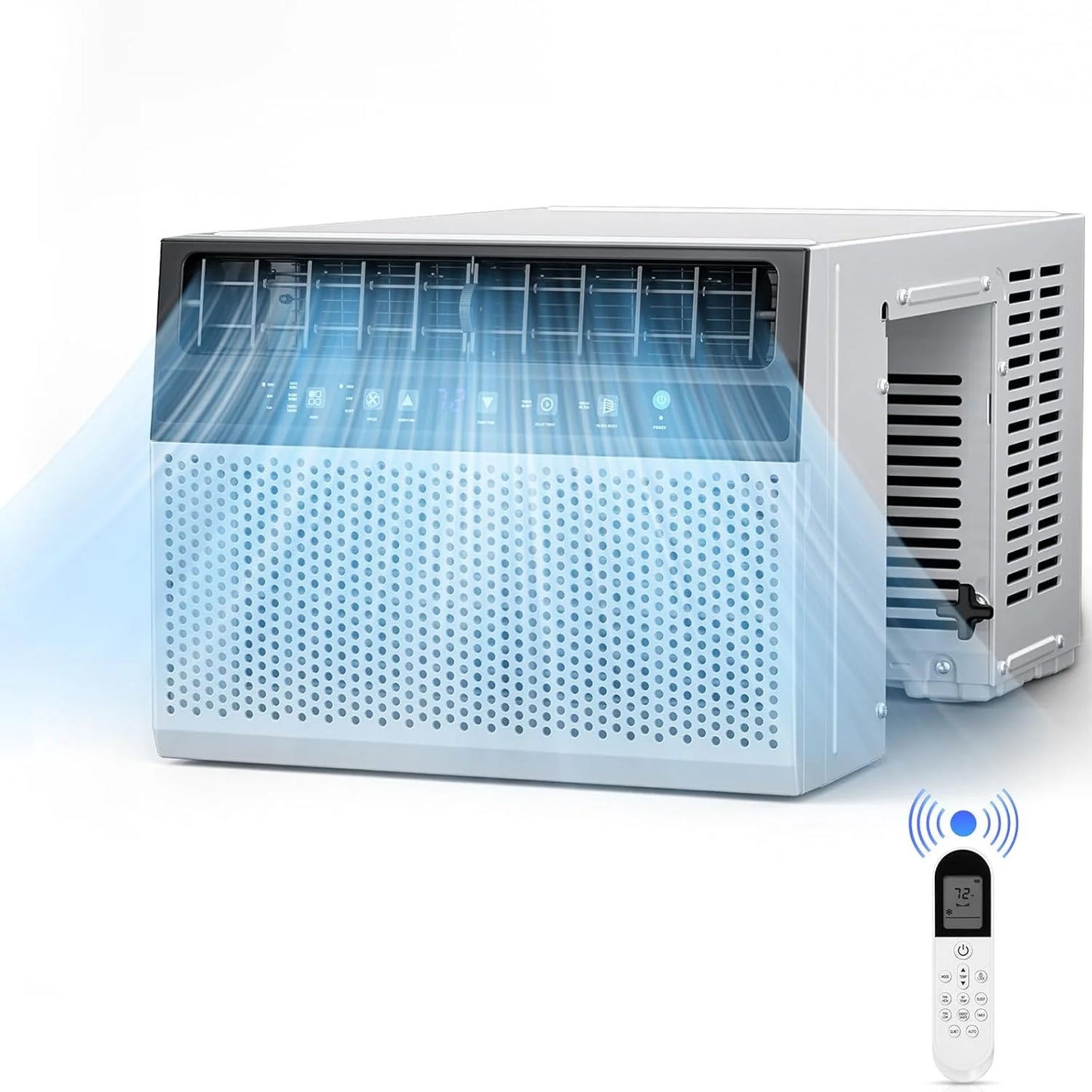 COWSAR U-Shaped Window Air Conditioner 8000-10000–12000 BTU, Quiet Smart AC with Remote & Timer, Cools 450–550 Sq.Ft.