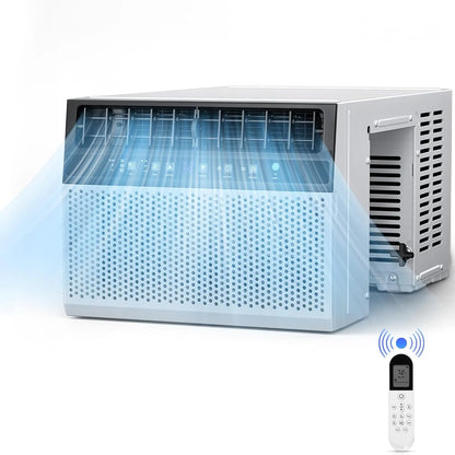 COWSAR U-Shaped Window Air Conditioner 8000-10000–12000 BTU, Quiet Smart AC with Remote & Timer, Cools 450–550 Sq.Ft.